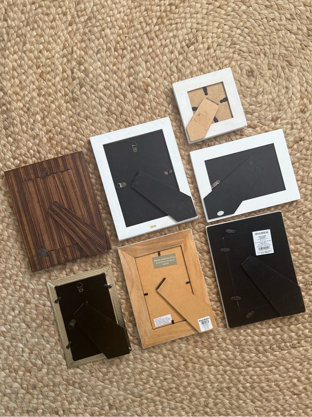 Neutral Patterned Photo Frame Lot - Picture 4 of 5